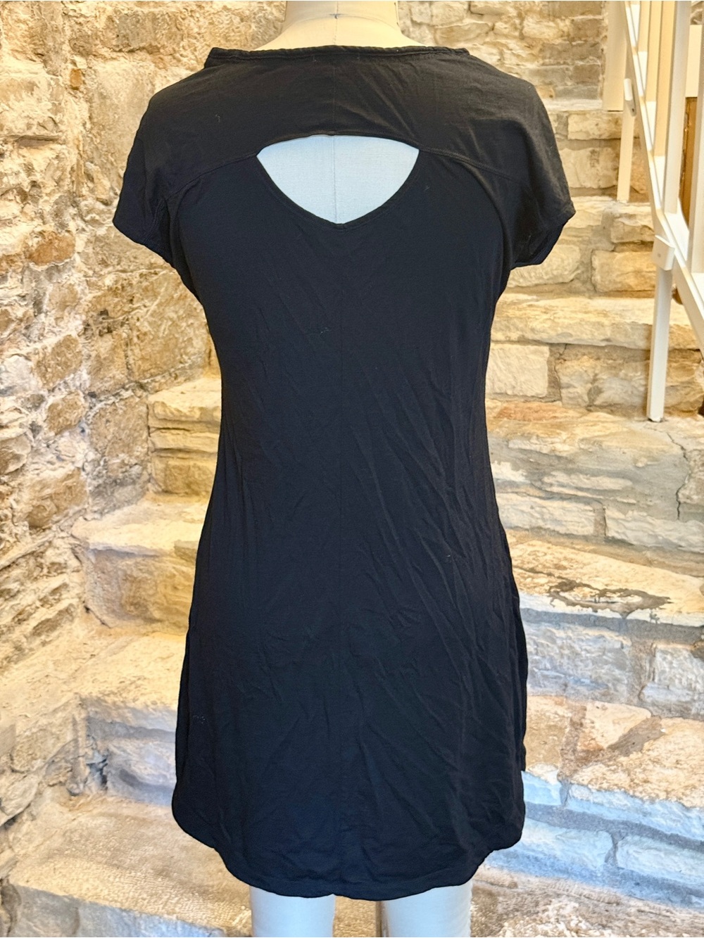 Smartwool Black Short-Sleeve Tshirt/Shift Dress with 87% merino wool- Medium - Picture 2 of 6
